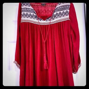 Embroidered tunic shirt